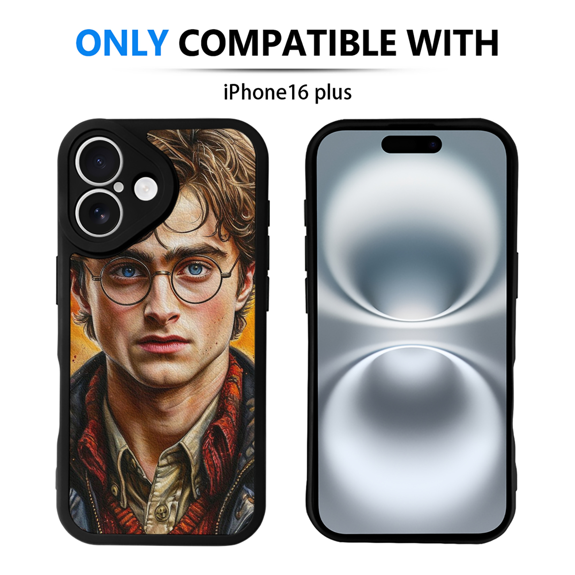 （画像用） Harry Potter ハリー・ポッターシリーズ 【iPhone 16シリーズ対応】シリコンスマホケース（レザー調） 材質：シリコン
